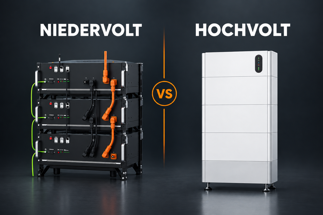 Hochvoltspeicher vs. Niedervoltspeicher: Welches System passt zu deiner PV-Anlage?