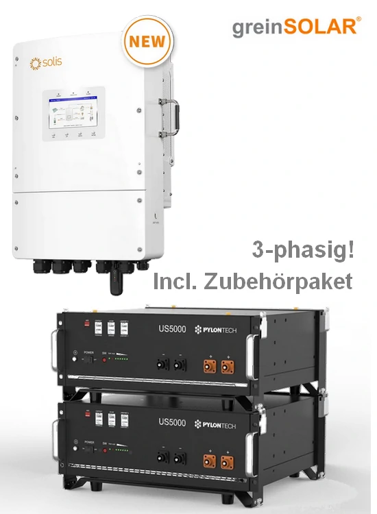 Solis 8kW NV und 2 x Pylontech US5000-1C Paket